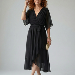 Elric Light Drape Midi Dress