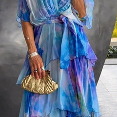 Genevieve Layered Floral Sun Dress