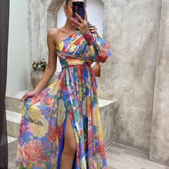 Mabel Blossom Drama Dress | Long Sleeve Maxi Dress