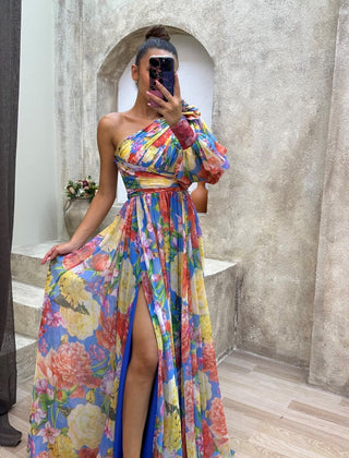 Mabel Blossom Drama Dress | Long Sleeve Maxi Dress