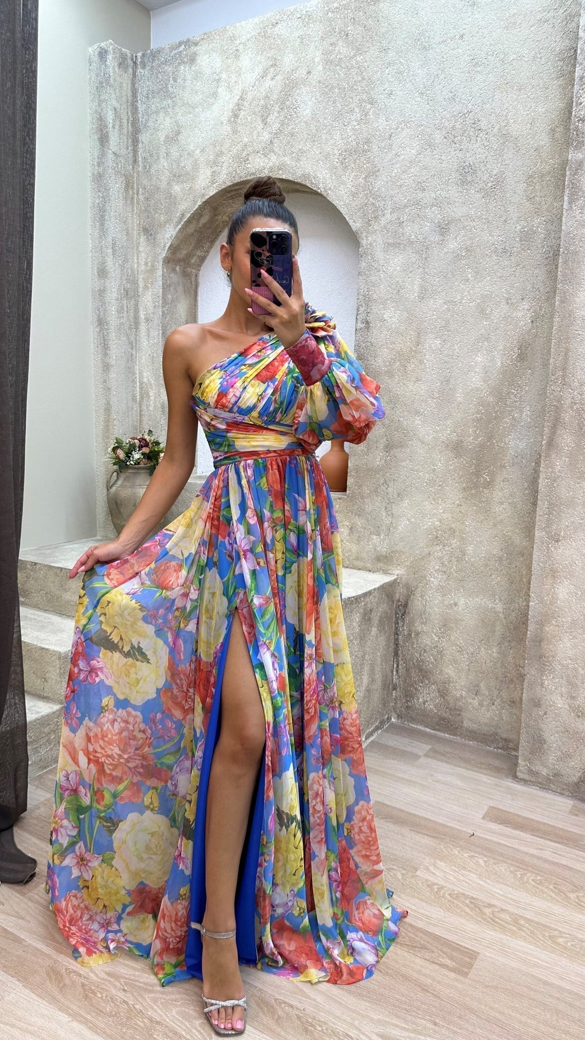 Mabel Blossom Drama Dress | Long Sleeve Maxi Dress
