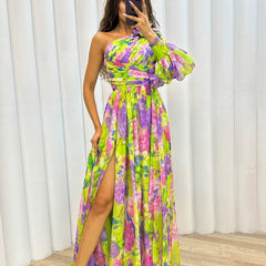 Mabel Blossom Drama Dress | Long Sleeve Maxi Dress