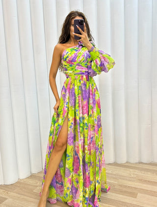 Mabel Blossom Drama Dress | Long Sleeve Maxi Dress