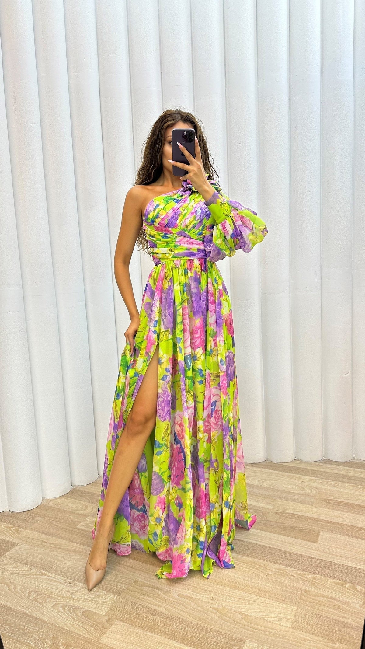Mabel Blossom Drama Dress | Long Sleeve Maxi Dress
