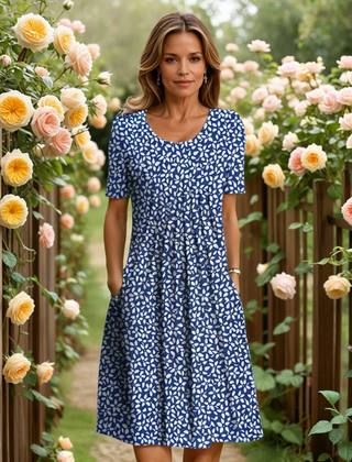 Agatha Elegant Dress with Tummy Coverage
