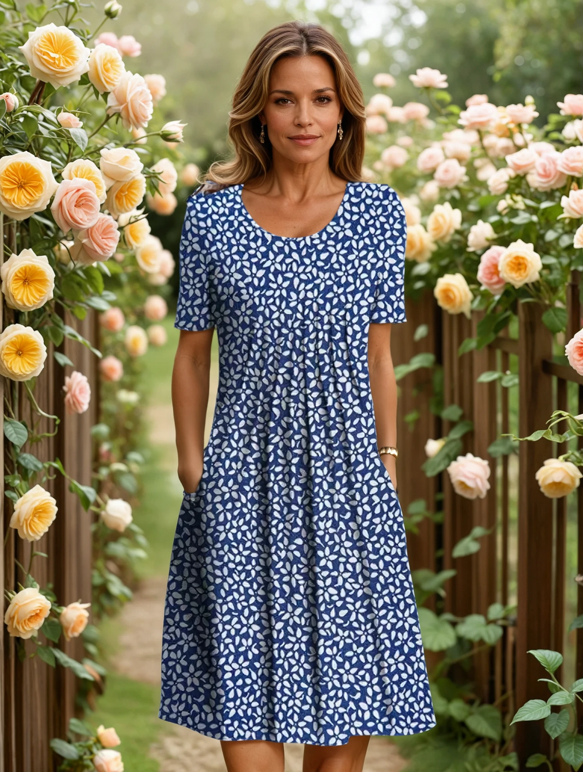 Agatha Elegant Dress with Tummy Coverage