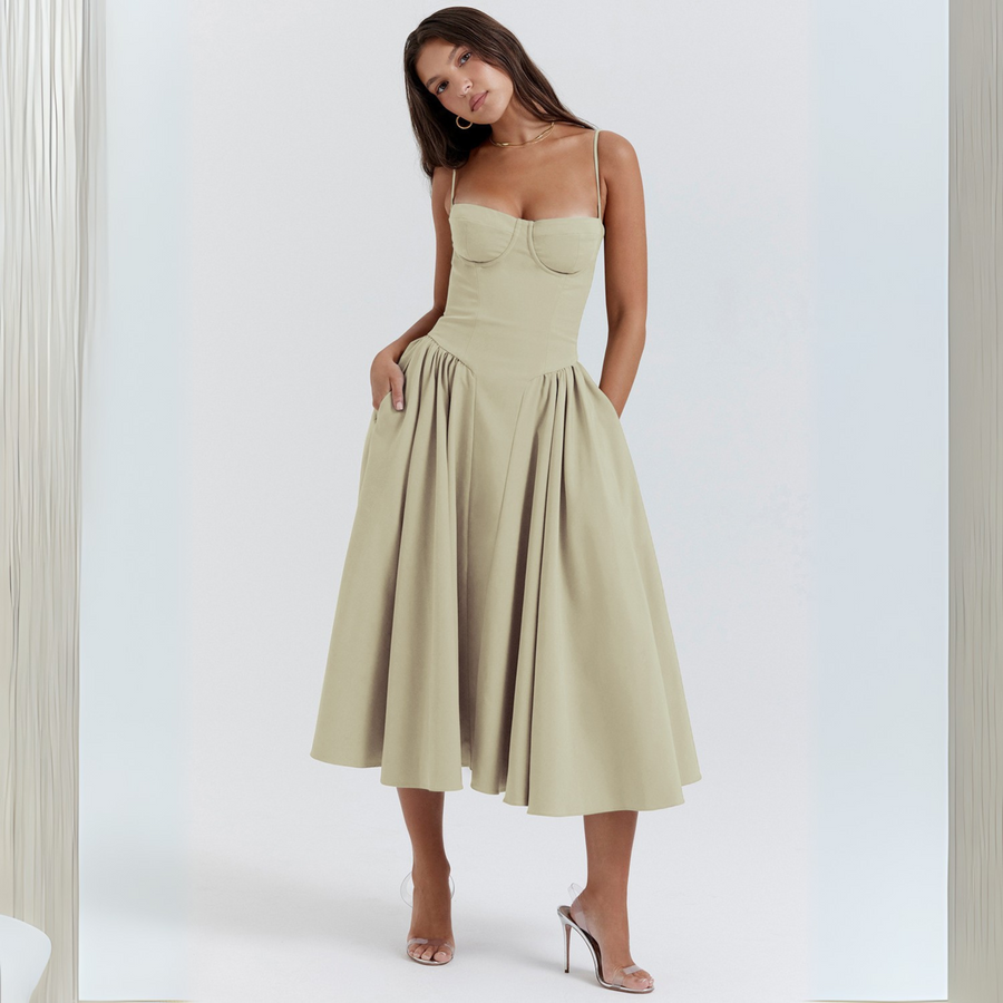 Bodycon midi dress in a second colourway