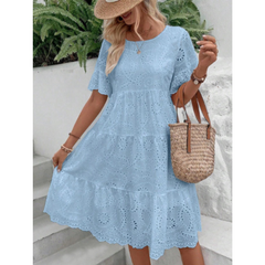 Raemi dress styled outdoors