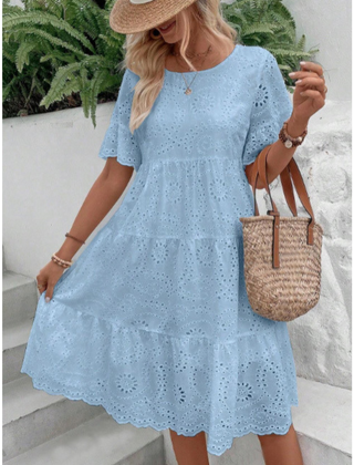 Raemi dress styled outdoors