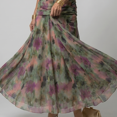 Calen Off Shoulder Flow Midi Dress