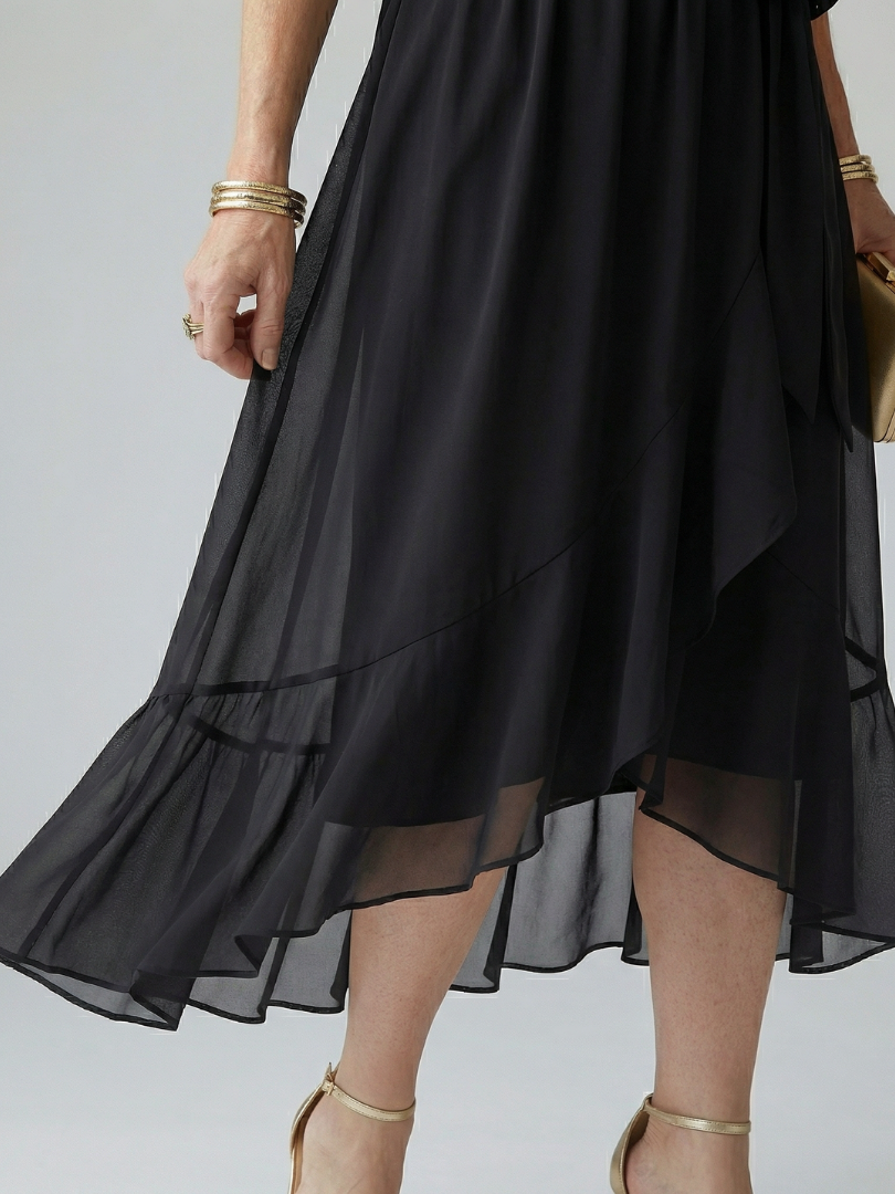 Elric Light Drape Midi Dress