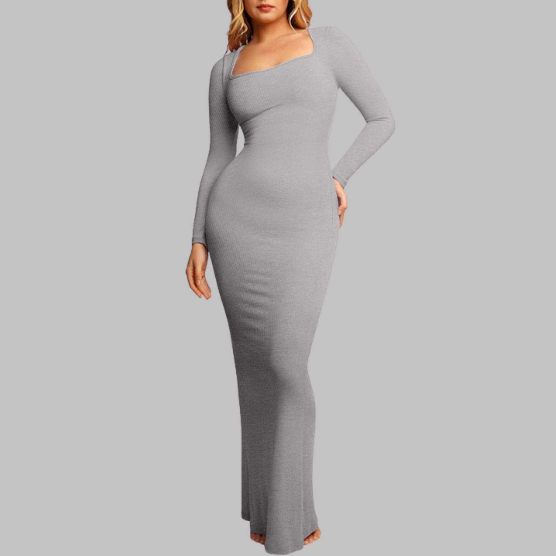 Pito midi dress in grey