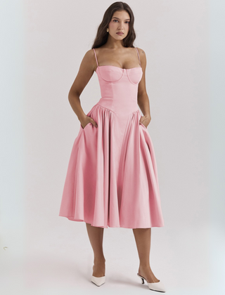 Bodycon midi dress in a third colourway