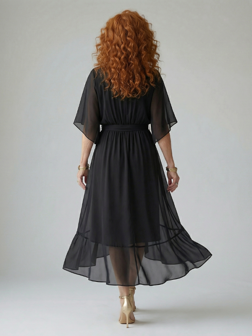 Elric Light Drape Midi Dress