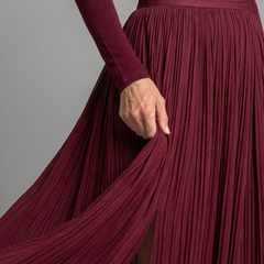 Lana Long Sleeve Turtleneck Defined Waist Midi Dress