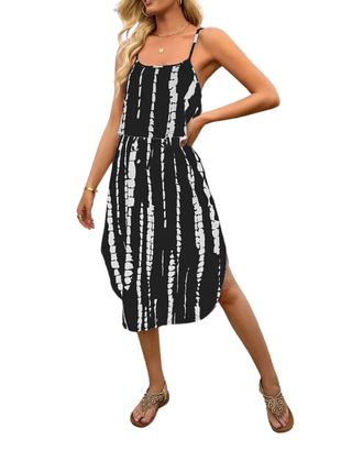 Tie dye dress back view