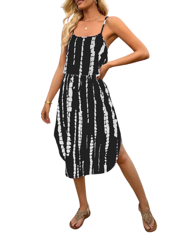 Tie dye dress back view