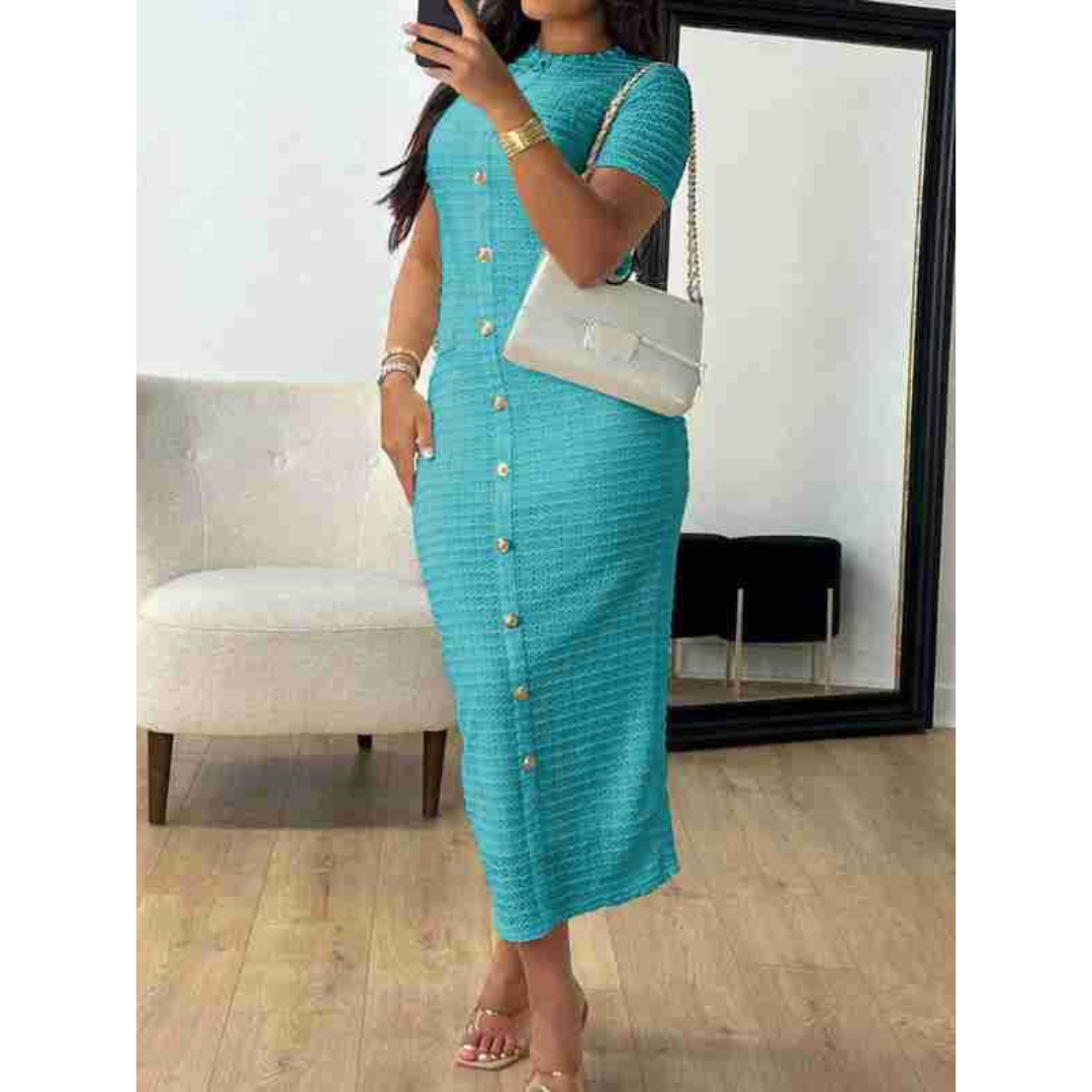 Alina dress styled with heels