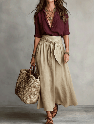 Calista Boho Chic Skirt Set