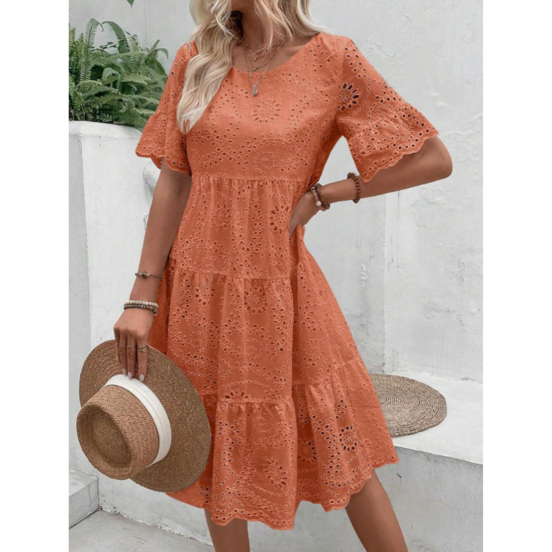 Raemi dress in a bright shade