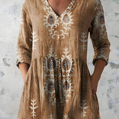 Everly long blouse in an alternative floral colourway
