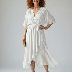 Elric Light Drape Midi Dress