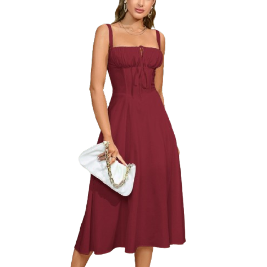 Ariellou dress skirt drape