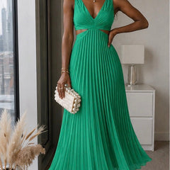 Lily Radiant Twist Dress, Sleeveless Twist-Front Maxi Dress