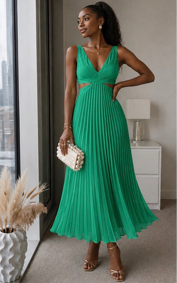Lily Radiant Twist Dress, Sleeveless Twist-Front Maxi Dress