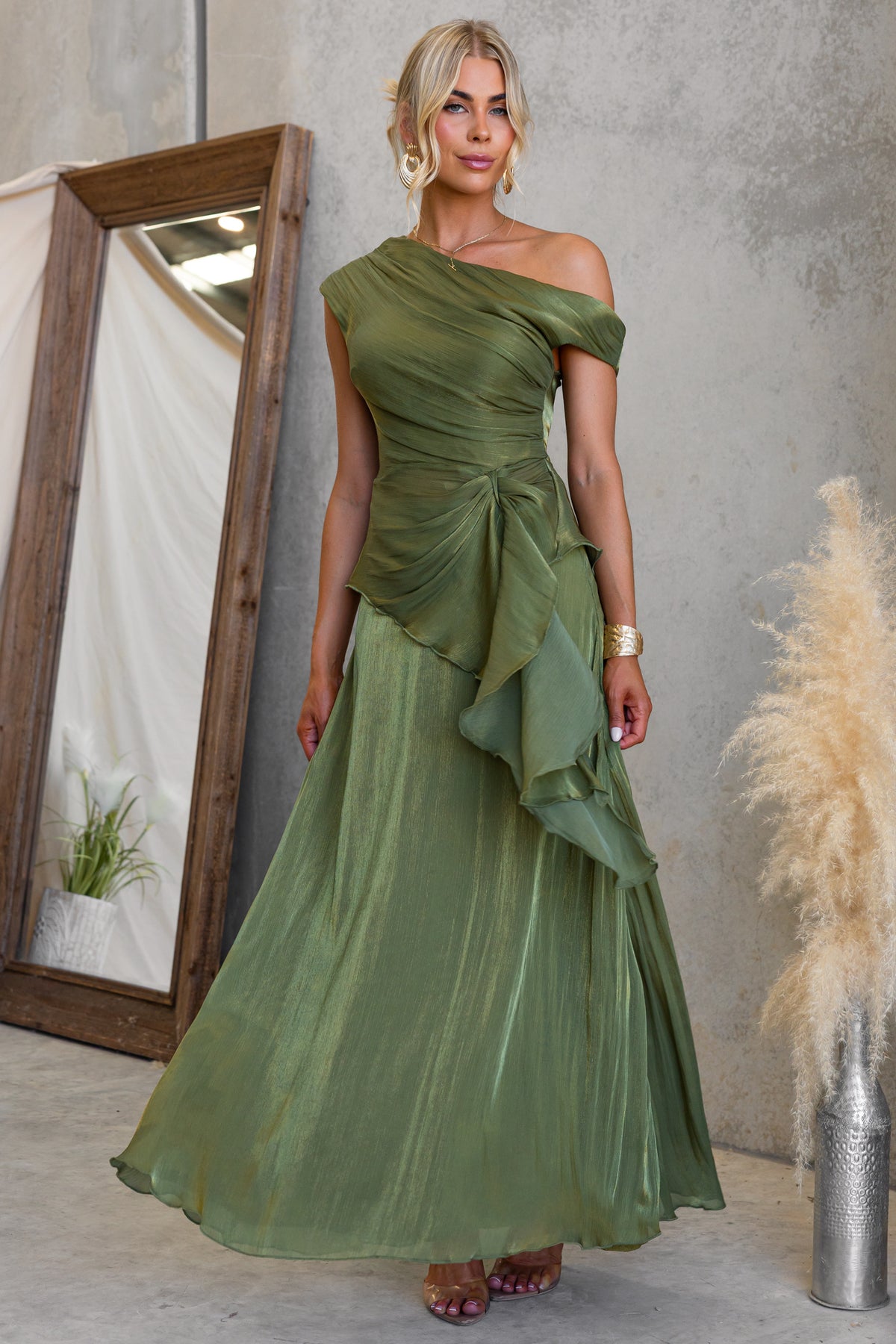 Verity metallic chiffon set