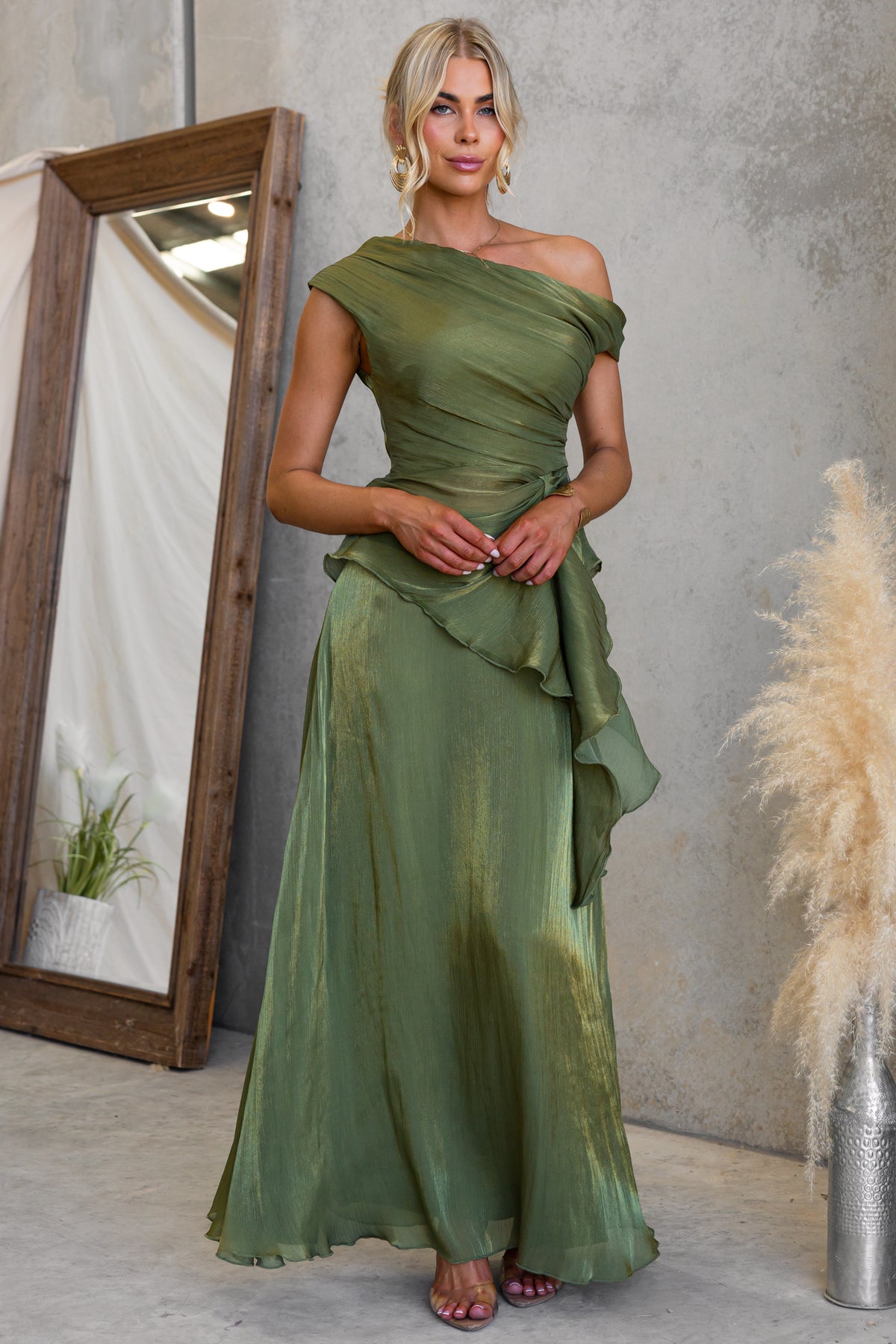 Verity metallic chiffon set