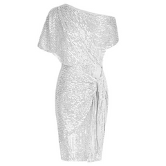 Sparkle dress styled with heels