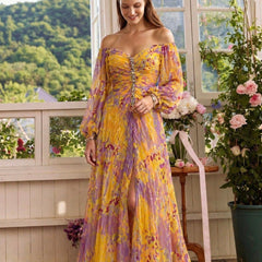 Kristine Elegant Dress With V-Neck