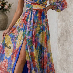 Mabel Blossom Drama Dress | Long Sleeve Maxi Dress