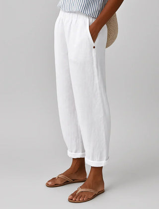 Jemma trousers straight leg with turn up hem