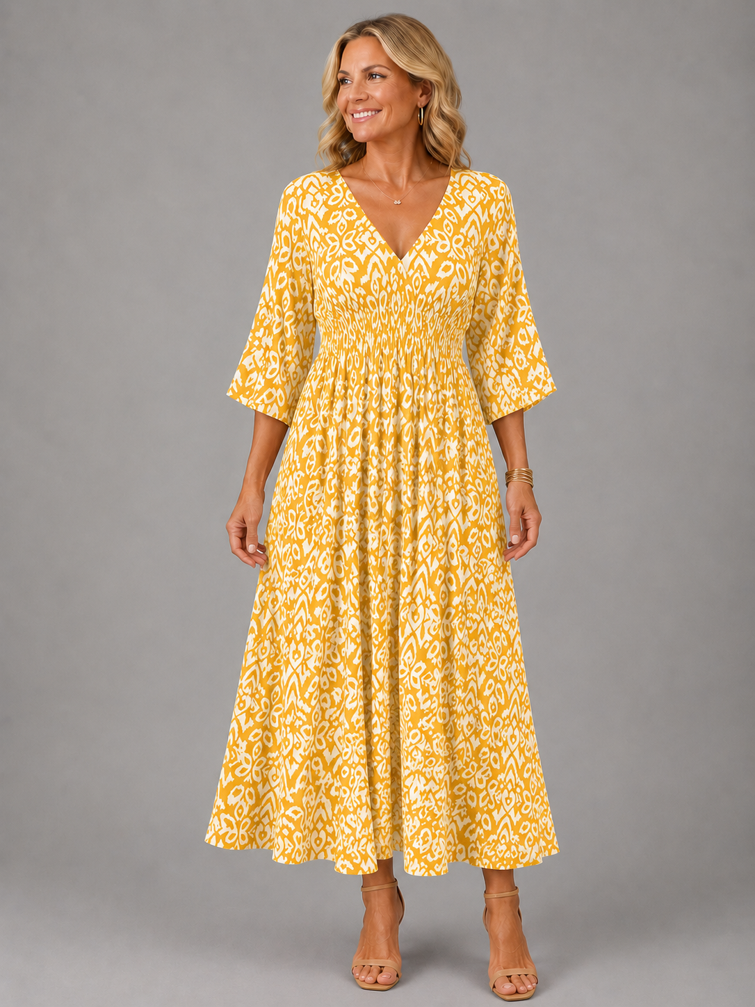Soraya Bohemian Flow Midi Dress