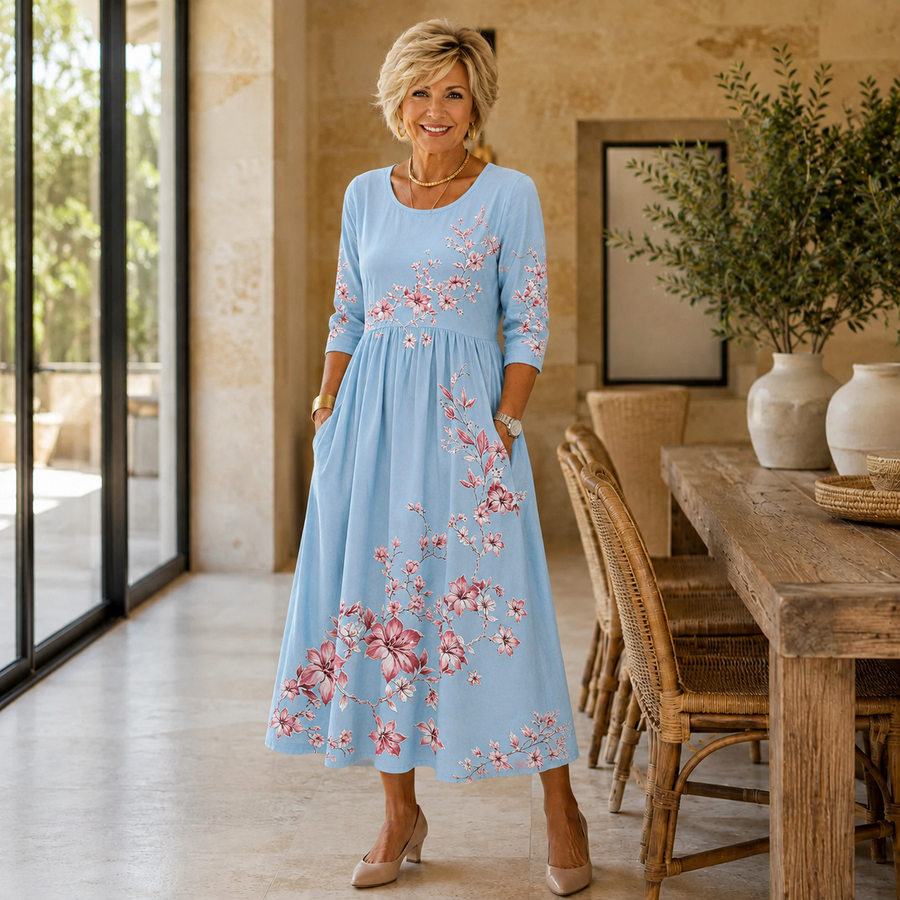 Sylvie Blossom Weekend Midi Dress