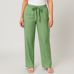Sloan linen pants shown in a second colourway