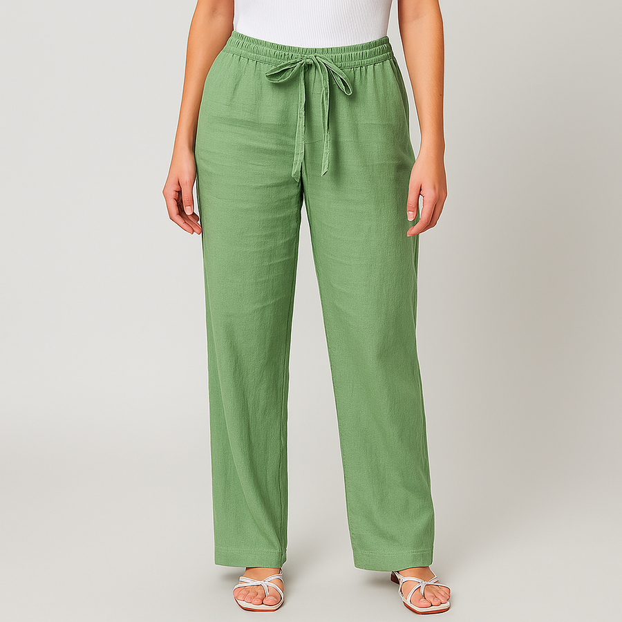 Sloan linen pants shown in a second colourway