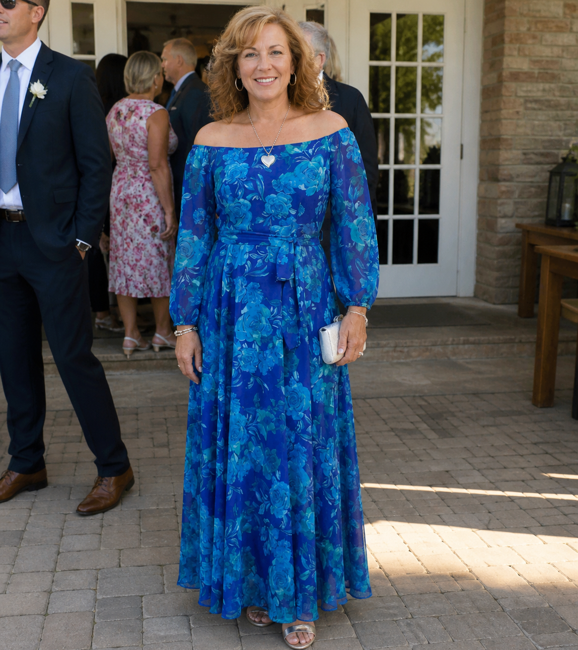 Aspen Off Shoulder Floral Maxi Dress