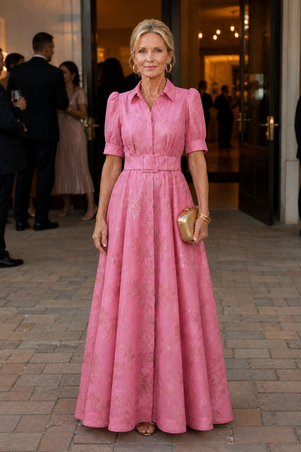 Xanthea Belted Floral Maxi Dress