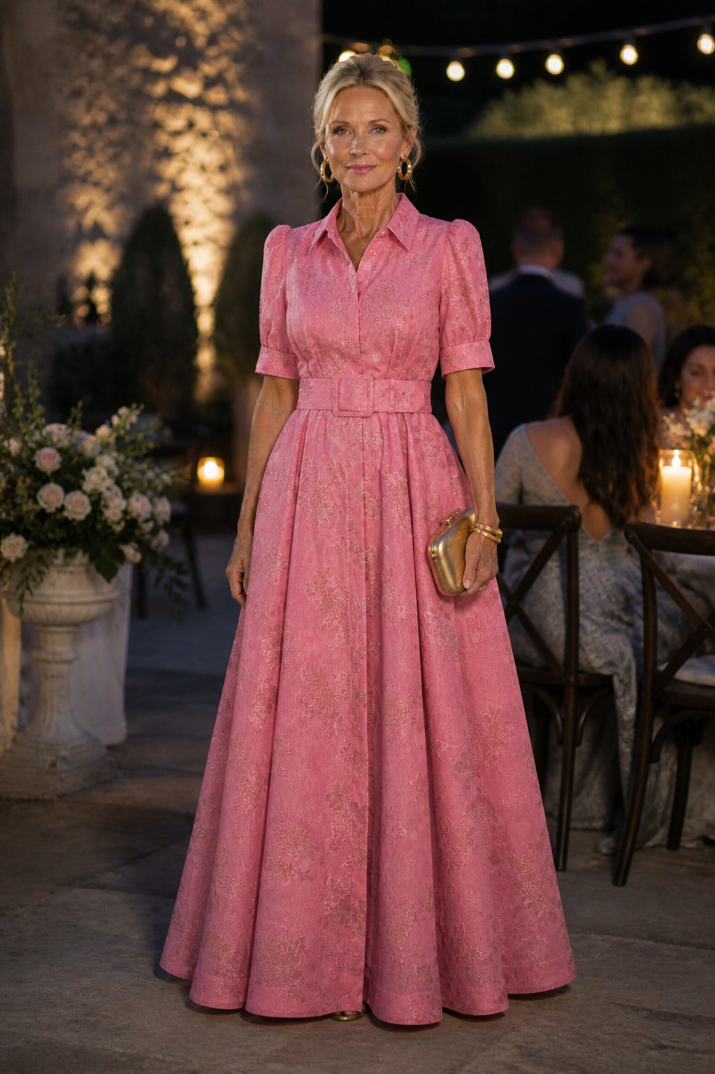 Xanthea Belted Floral Maxi Dress