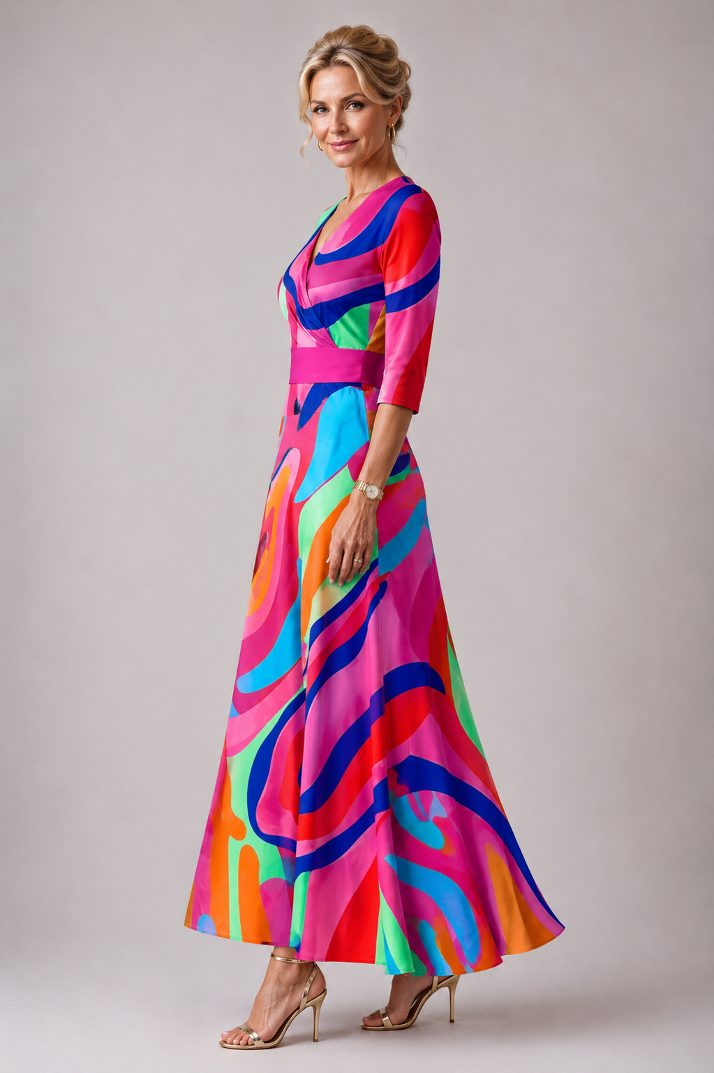 Stella Comfortable Dress For Every Day With V-Neck