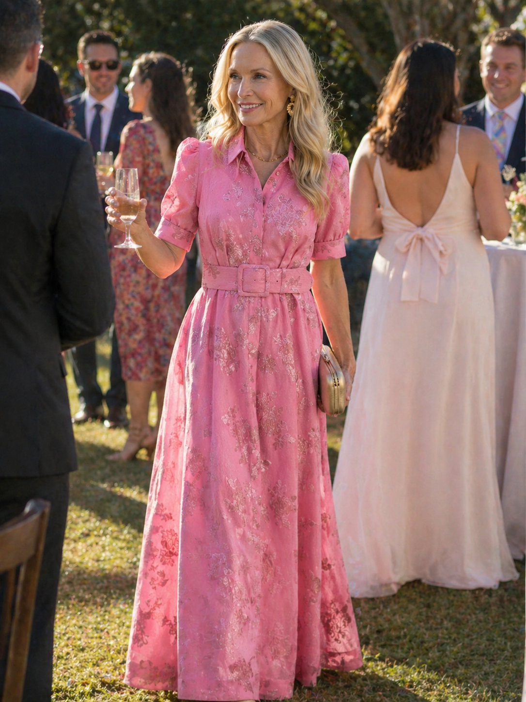Xanthea Belted Floral Maxi Dress