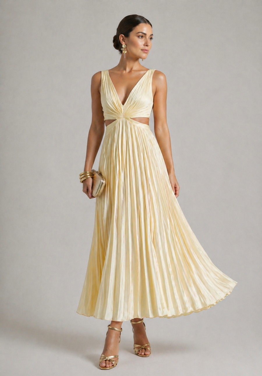 Lily Radiant Twist Dress, Sleeveless Twist-Front Maxi Dress