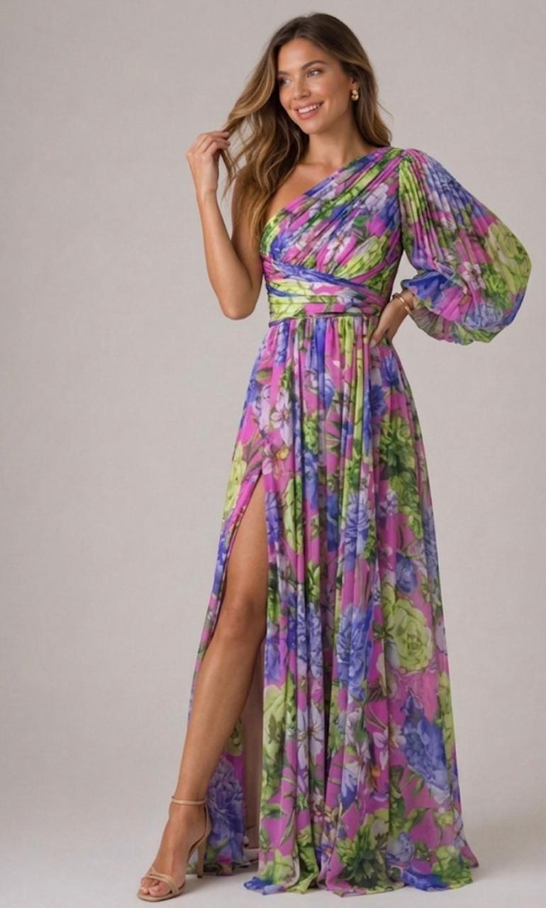 Mabel Blossom Drama Dress | Long Sleeve Maxi Dress