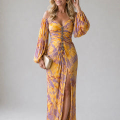 Kristine Elegant Dress With V-Neck