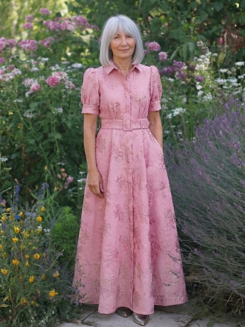 Xanthea Belted Floral Maxi Dress