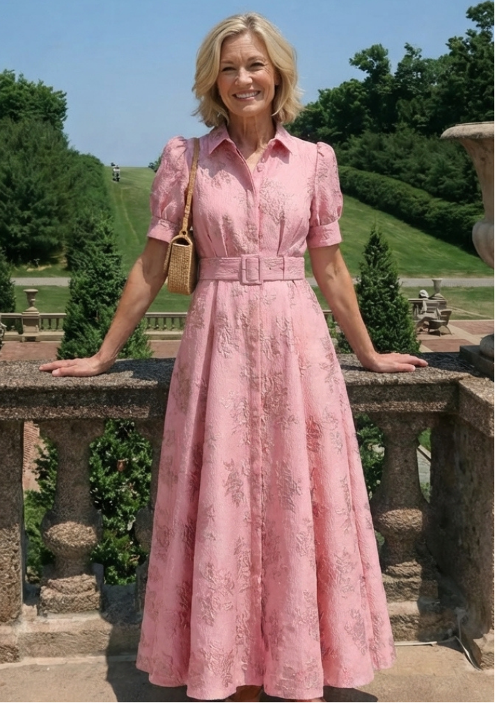 Xanthea Belted Floral Maxi Dress