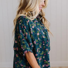 Elyse floral top, side